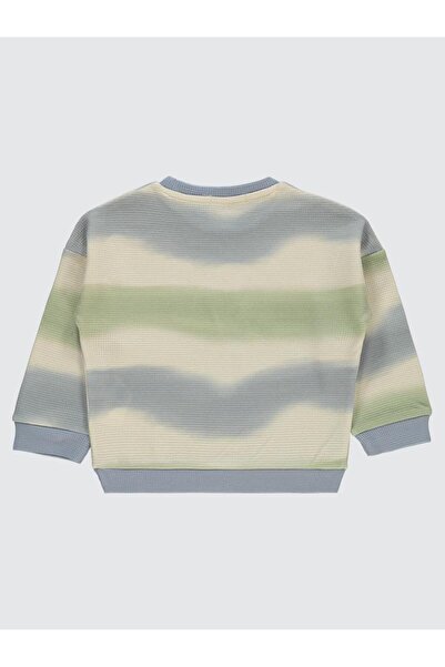 Civil Boys Dalgalı Çizgi Desenli 2-5 Yaş Sweatshirt - Mavi5-6 Yaş