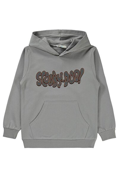 Scooby Doo Scoobydoo Baskılı 10-13 Yaş Sweatshirt - Gri 10-11 Yaş