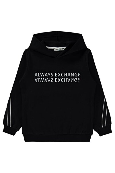 Civil Boys Φούτερ με στάμπα Always Change για 6-9 ετών - Μαύρο 9-10 ετών