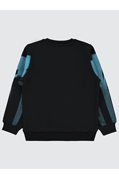 Pierre Cardin Baskılı 10-12 Yaş Sweatshirt - Siyah 12-13 Yaş