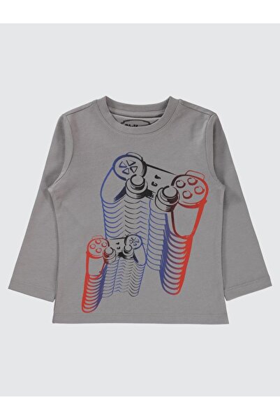 Civil Boys Gamer cu imprimeu 2-5 ani Swea tricou - Gri 2-3 ani