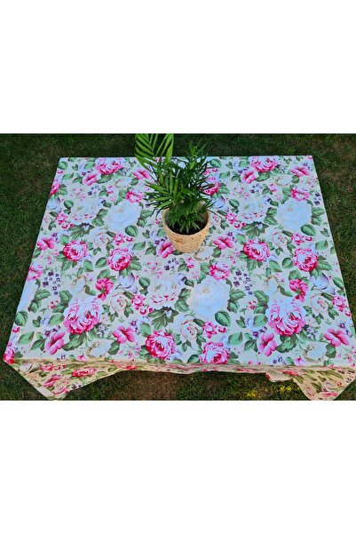 Kotys Design Beige tablecloth with roses