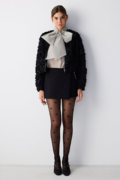 Penti Bowtie Siyah Külotlu Çorap