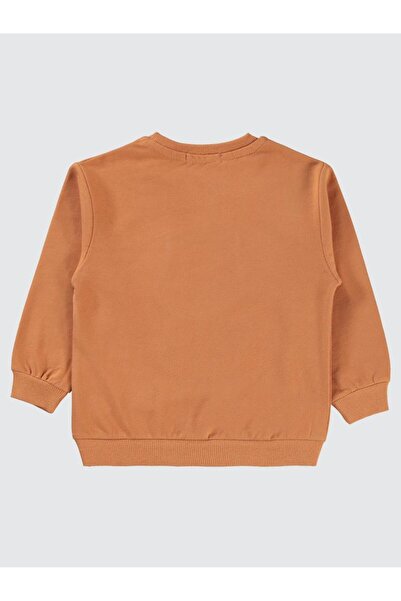 Civil Boys Kedi Nakışlı 2-5 Yaş Sweatshirt - Turuncu3-4 Yaş