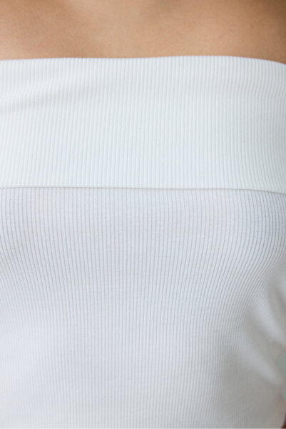 Penti Foldable Bandeau Off-White Top