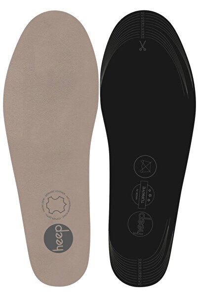 heep Hakiki Deri Ve Anatomik Bej 33-43 Numara Ayakkabı İç Tabanlığı