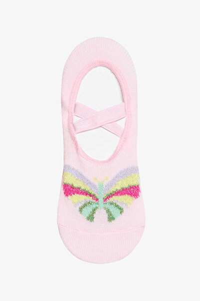 Penti Κοριτσίστικες κάλτσες μπαλαρίνας ανοιχτό ροζ πεταλούδα