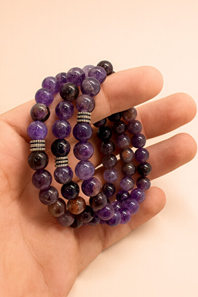 grs oyuncak Doğal Taş Ametist Bileklik 1 Adet
