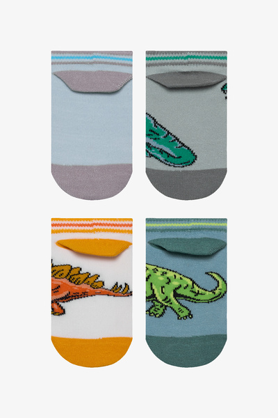 Penti Κάλτσες Boy's Big Dino πολύχρωμες 4 τεμαχίων μποτάκια