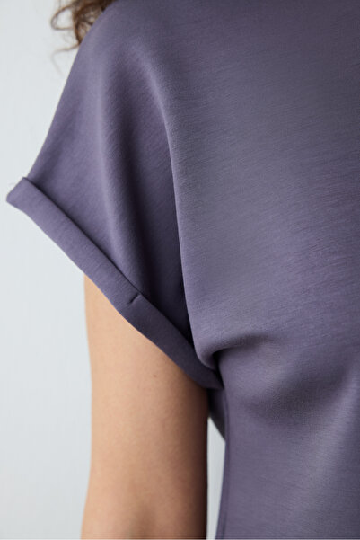 Penti Gray Crew Neck Silky Touch T-Shirt