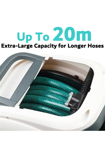 GearZone Garden Hose Reel, 20meter Water Hose Reel, Retract Wall Mount Reel for Garden Watering