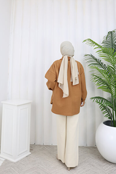 MİSS M.A.T FASHİON Cup Fabric Standard Size Shirt Jacket