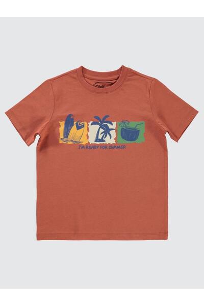 Civil Boys Tricou vara cu imprimeu 6-9 ani - Portocaliu 6-7 ani