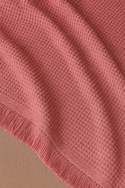 Rell Home Pamuklu Dokulu Koltuk Şalı 170x220 cm – Saçaklı TV Battaniyesi & Dekoratif Koltuk Örtüsü