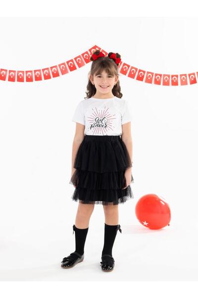 Civil Girls Majica za devojčice "Girl Power" za uzrast 4-9 godina - bela, 7-8...