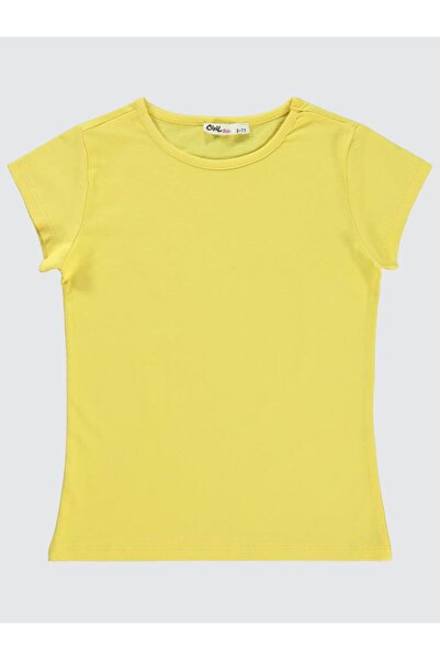 Civil Girls Osnovni Majica za decu 6-9 godina - Žuta 8-9 godina