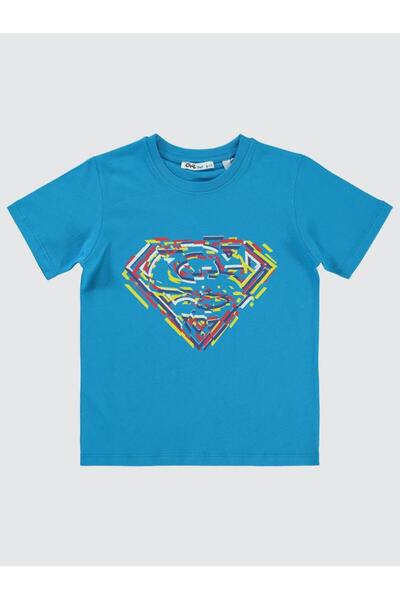 Superman Μπλουζάκι με λογότυπο με τύπωμα 6-9 ετών - Μπλε 8-9 ετών