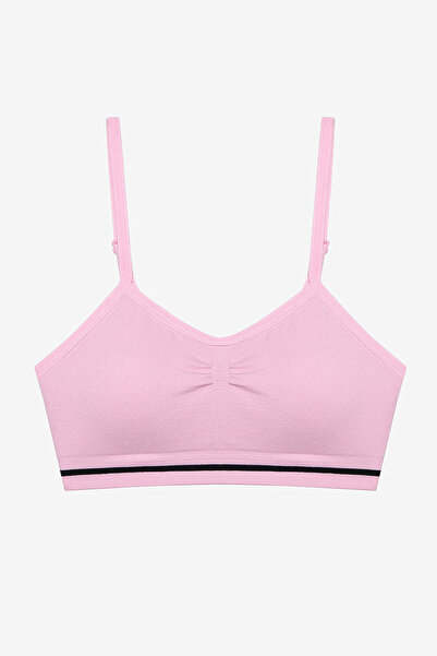 Penti Kız Çocuk Açık Pembe Seamless Crop üst