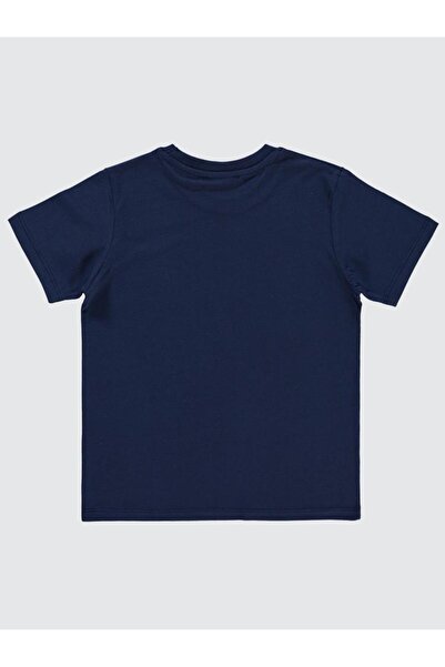 Harry Potter Hogwarts Logo Baskılı 6-9 Yaş Tişört - Lacivert 7-8 Yaş