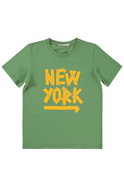 Civil Boys Tricou cu imprimeu New York pentru 10-13 ani - Kaki 12-13 ani