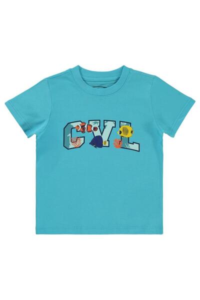Civil Boys Cvl Balıklar Printed 2-5 Years Old T-Shirt - Blue 4-5 Years Old