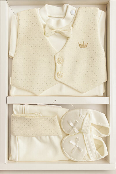 mini mia طقم ملابس للمواليد الجدد مكون من 4 قطع في علبة