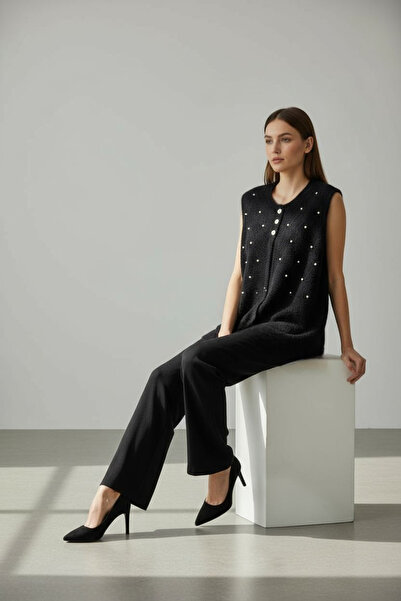 ENDAMIM Stone Detail Yumoş Tri̇ko Short Vest