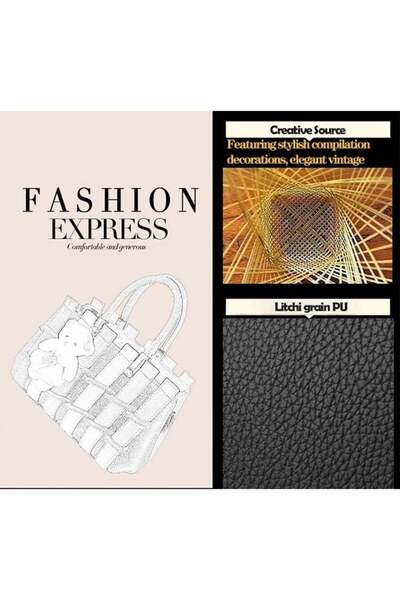 fulina New Women's Bag,Lychee Grain Leather Shoulder Bag,Hardware Buckle,Send A Small Bear Pendant,A Gift F