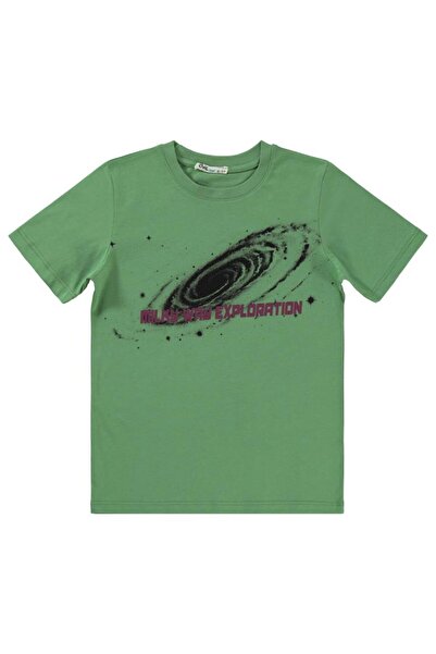 Civil Boys تي شيرت ميلكي واي إكسبلوريشن مطبوع للأعمار من 10 إلى 13 عامًا - كا...