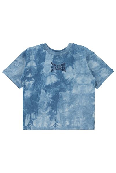 Civil Boys Stranger Printed Oversized 10-13 Years Old T-Shirt - Blue 11-12 Ye...