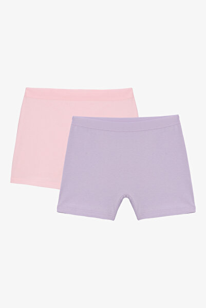 Penti Kız Çocuk Basic 2li Çok Renkli Uzun Boxer
