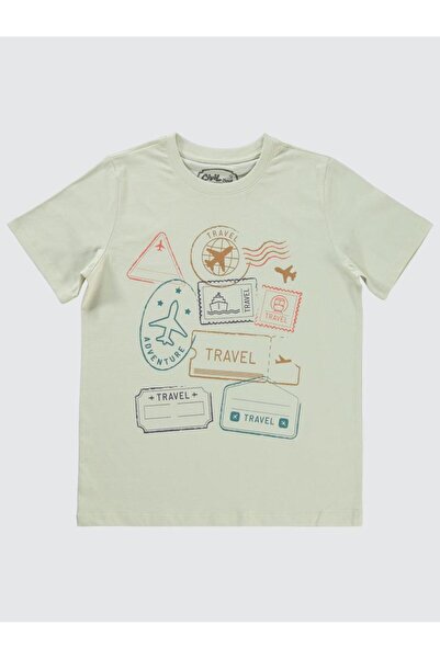 Civil Boys Travel Printed 10-13 Years Old T-Shirt - Elephant Ivory12-13 Years Old