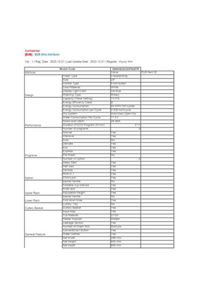 Samsung Dw60dg550fwq 5 Programlı Beyaz Bulaşık Makinesi
