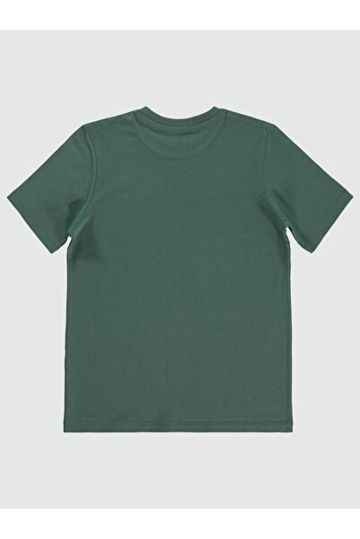 Civil Boys تي شيرت للأولاد 10-13 سنة كاكي داكن