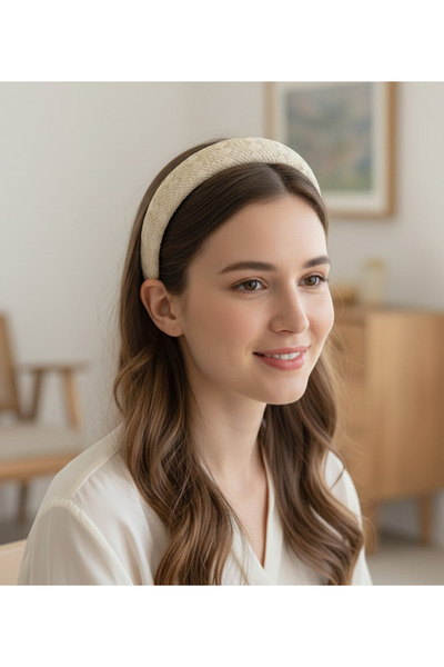 chipiques Coroană de paie ecru pentru copii și adulți