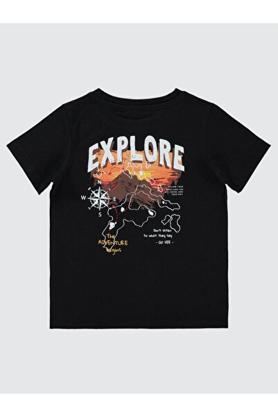 Civil Girls Μπλουζάκι Civil Boys Explore με τύπωμα 2-5 ετών - Μαύρο 4-5 ετών