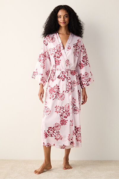 Penti Naya Satin Pink Dressing Gown