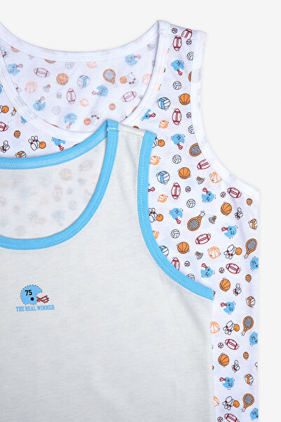 Penti Erkek Çocuk Sporty Pamuklu 2li Çok Renkli Atlet