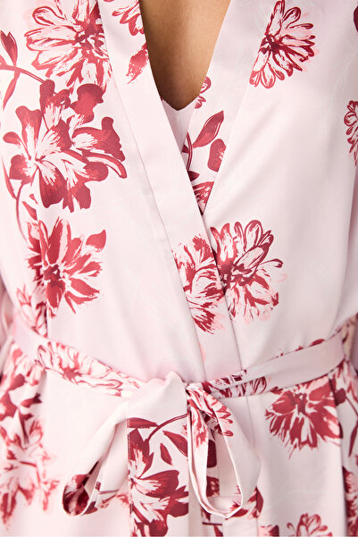 Penti Naya Satin Pink Dressing Gown