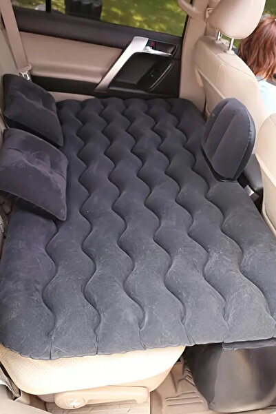 Blooma Araç Içi Şişme Yatak Çakmaklık Pompalı 130x80x40 cm Siyah