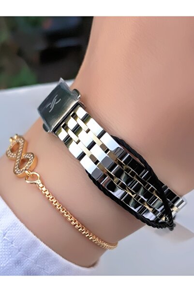 Daniel Klein Orijinal Altın Gümüş Renk 2 Yıl Garantili Faturalı Bileklik Hediyeli Kadın Kol Saati