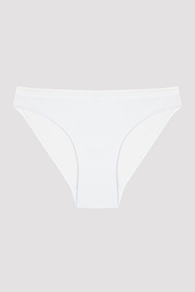 Penti Easy Pamuklu Trim Beyaz Slip Külot