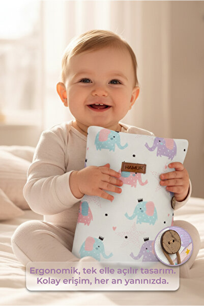 HAMUR Anne Bebek Bakım Çantası Yenidoğan Alt Açma Değiştirme Düzenleyici Çantası Organizer Elephant