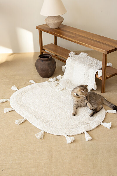 İrya Χανά 100% βαμβακερό χαλάκι μπάνιου εκρού 40x60+60x90