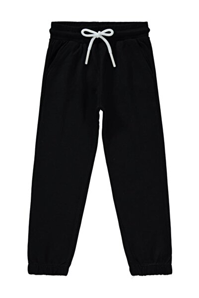 Civil Girls Βασικό παντελόνι φόρμας για 6-9 ετών - Μαύρο