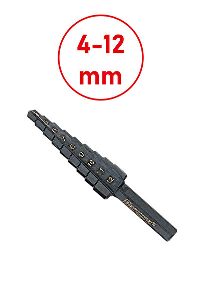 Mercure 4–12 mm HSS Sac Delme Panç | Kademeli Matkap Ucu – Yüksek Hassasiyet ...