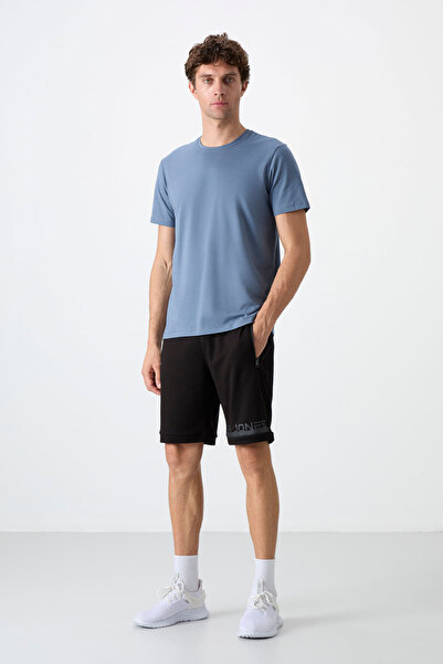 AIR JONES Albie Siyah Standart Kalıp Erkek Şort - 81241