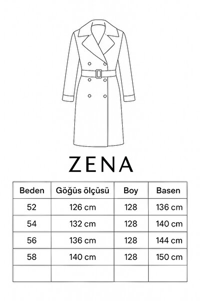 ZENA BY ÇETİN LEVENT TRENÇKOT OVERSİZE