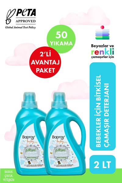 Baproy Baby 2 Lt Bebekler Için Bitkisel Çamaşır Deterjanı