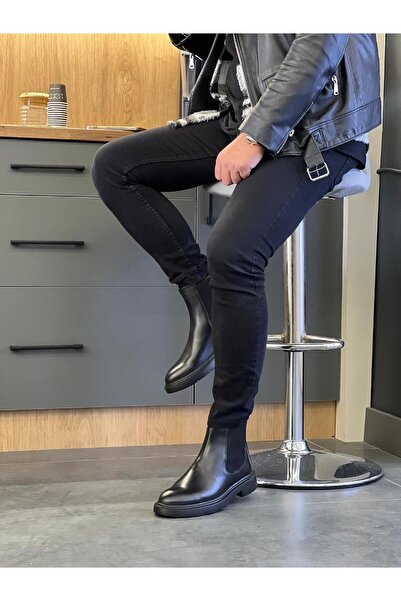 Serhat Özköroğlu LFR-5455 DERI MERDANE BOT Siyah